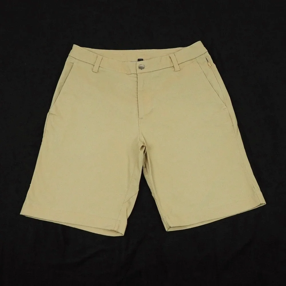 Lululemon Commission Classic Fit Chino Shorts Mens 30 Khaki Brown Oxford Walk